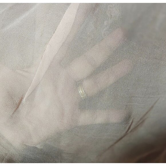 Vintage Inspired Sheer Pink Embroidered Boho Blouse - Picture 3 of 9